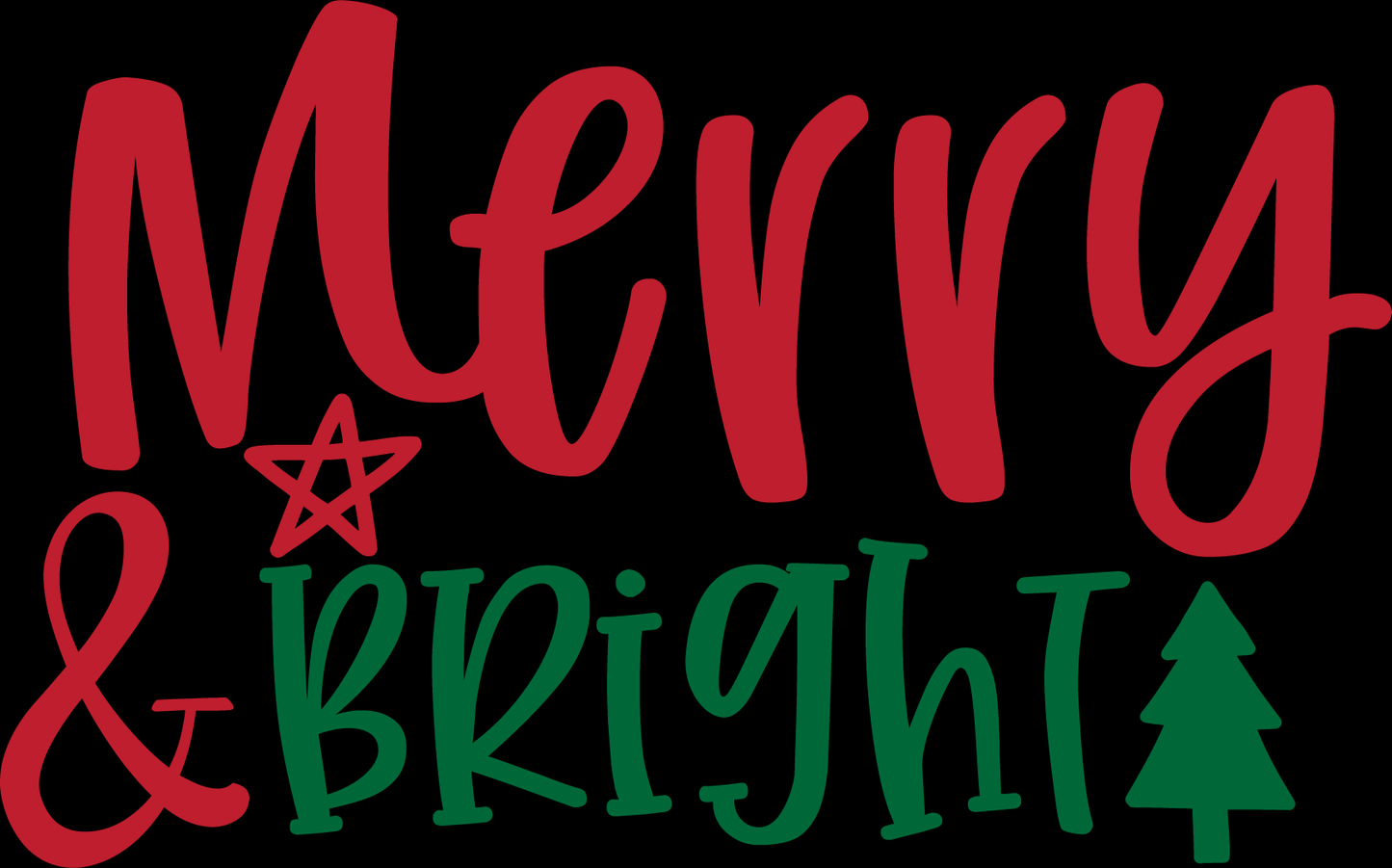 Merry And Bright Holiday Tee (White)