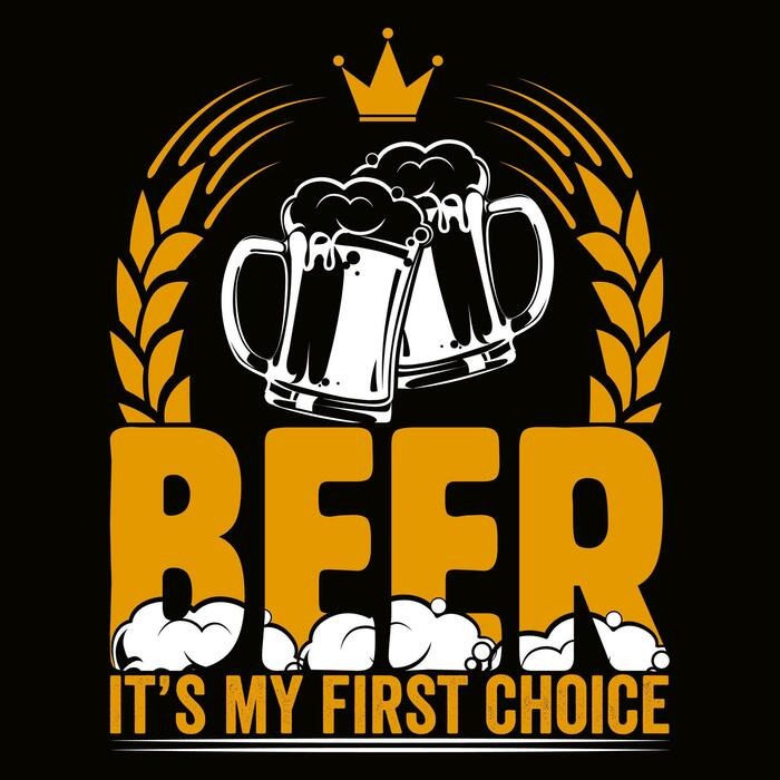 Beer Lover's First Choice T-shirt (White)