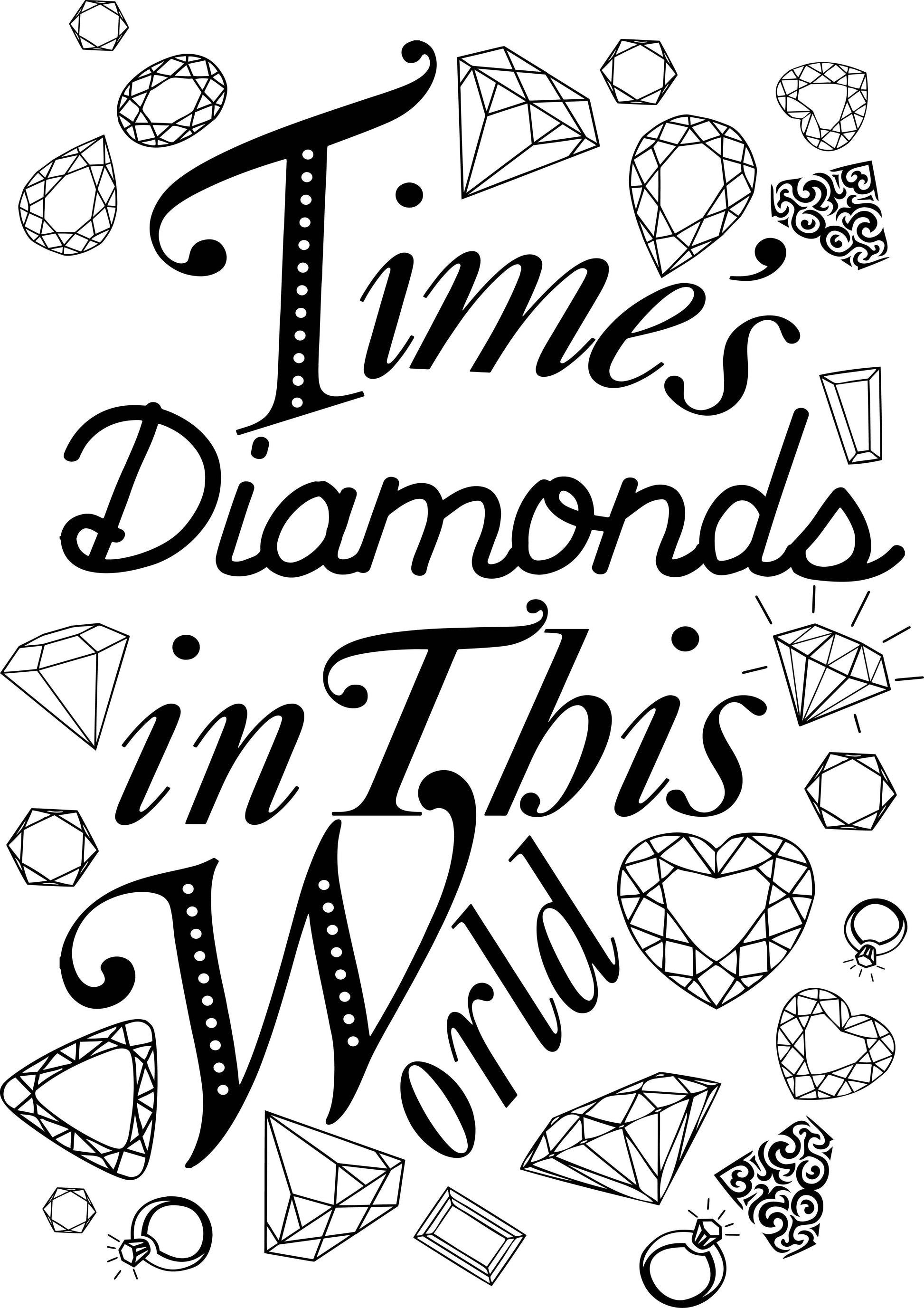 Diamonds In This World T-shirt (White)