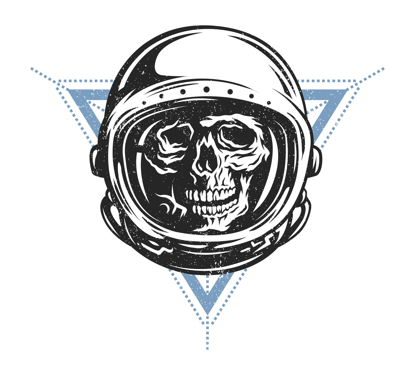 Astronaut Skull Graphic Tee (Black)