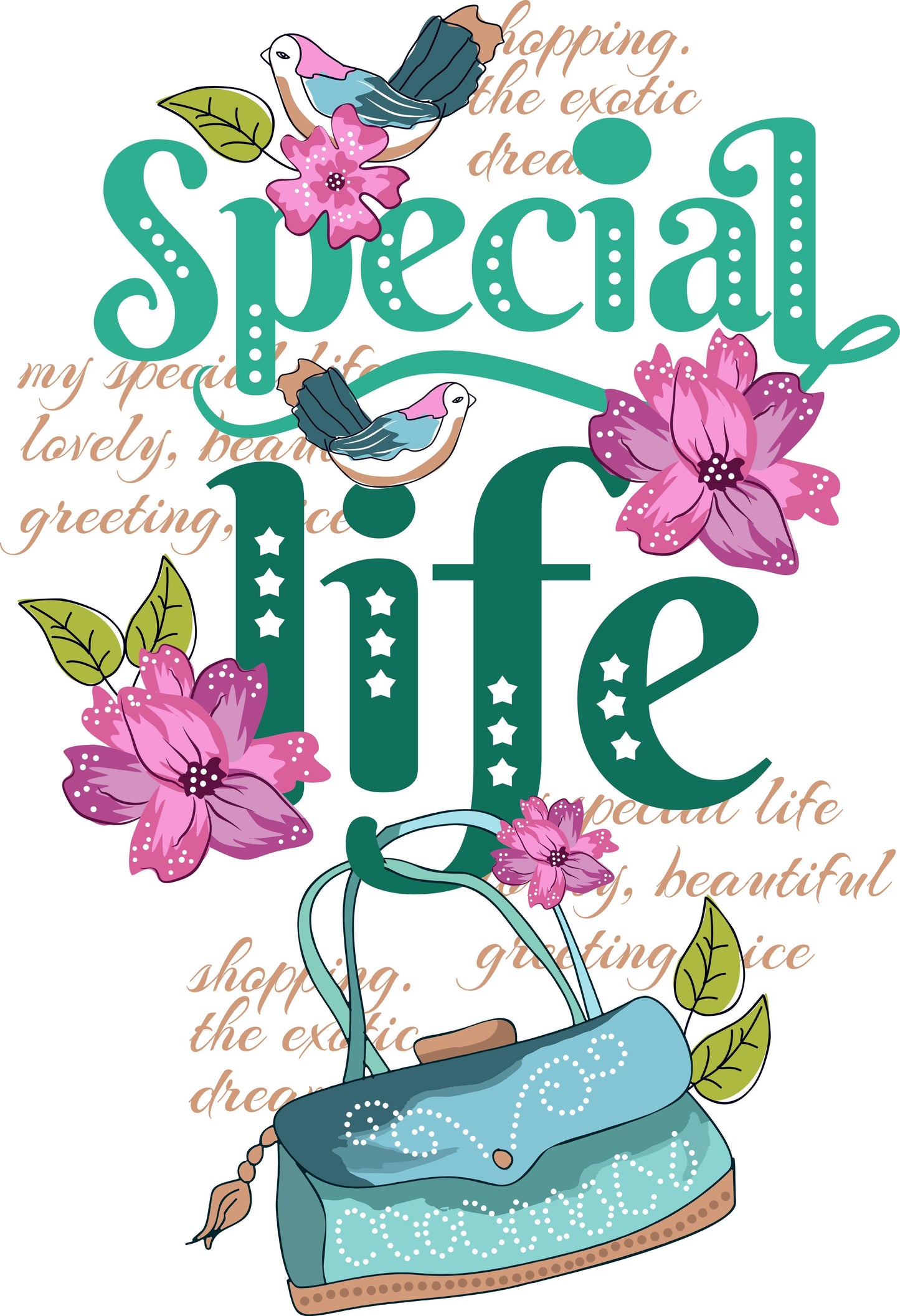 Special Life T-shirt Design (White)