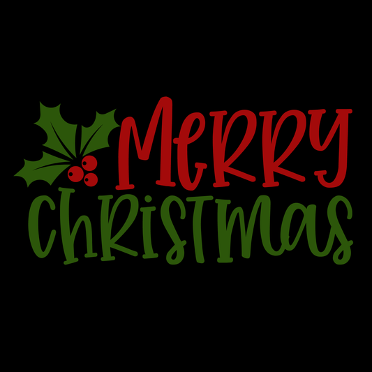 Merry Christmas T-shirt Design (White)