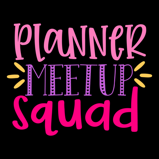Planner Meetup Squad T-Shirt (Black version)