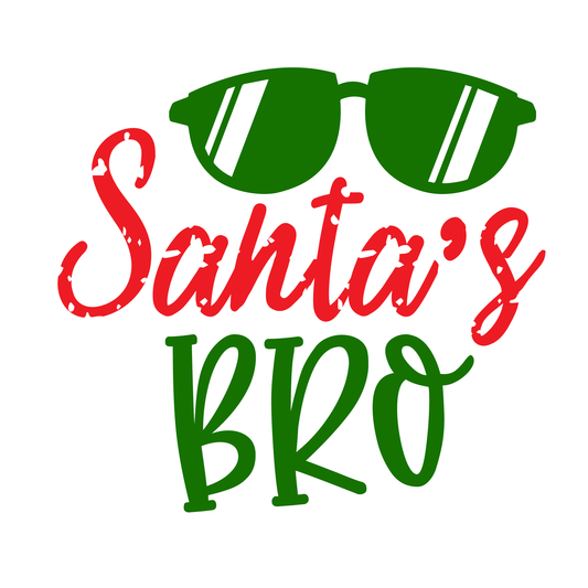 Santa's Bro Holiday T-shirt (White)