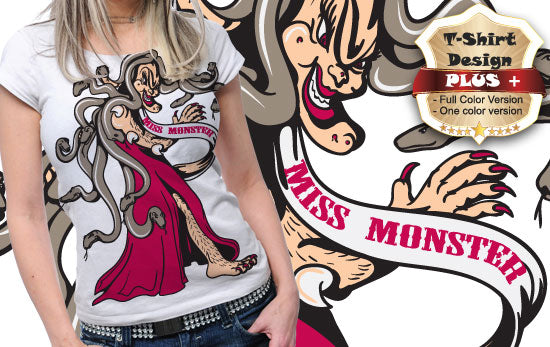 Miss Monsteh Graphic Tee (White)