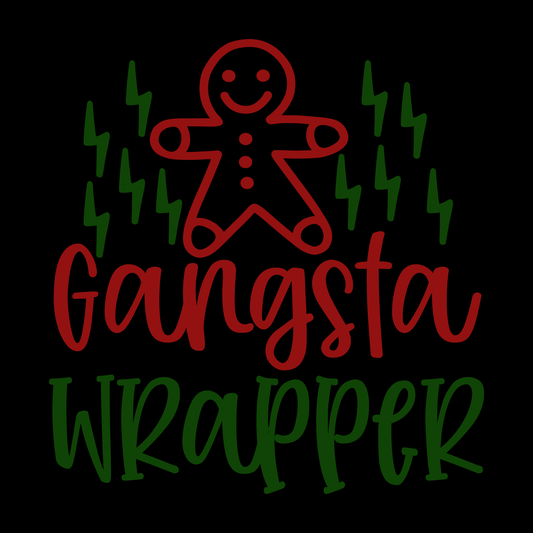 Gangsta Wrapper Gingerbread T-shirt (White)