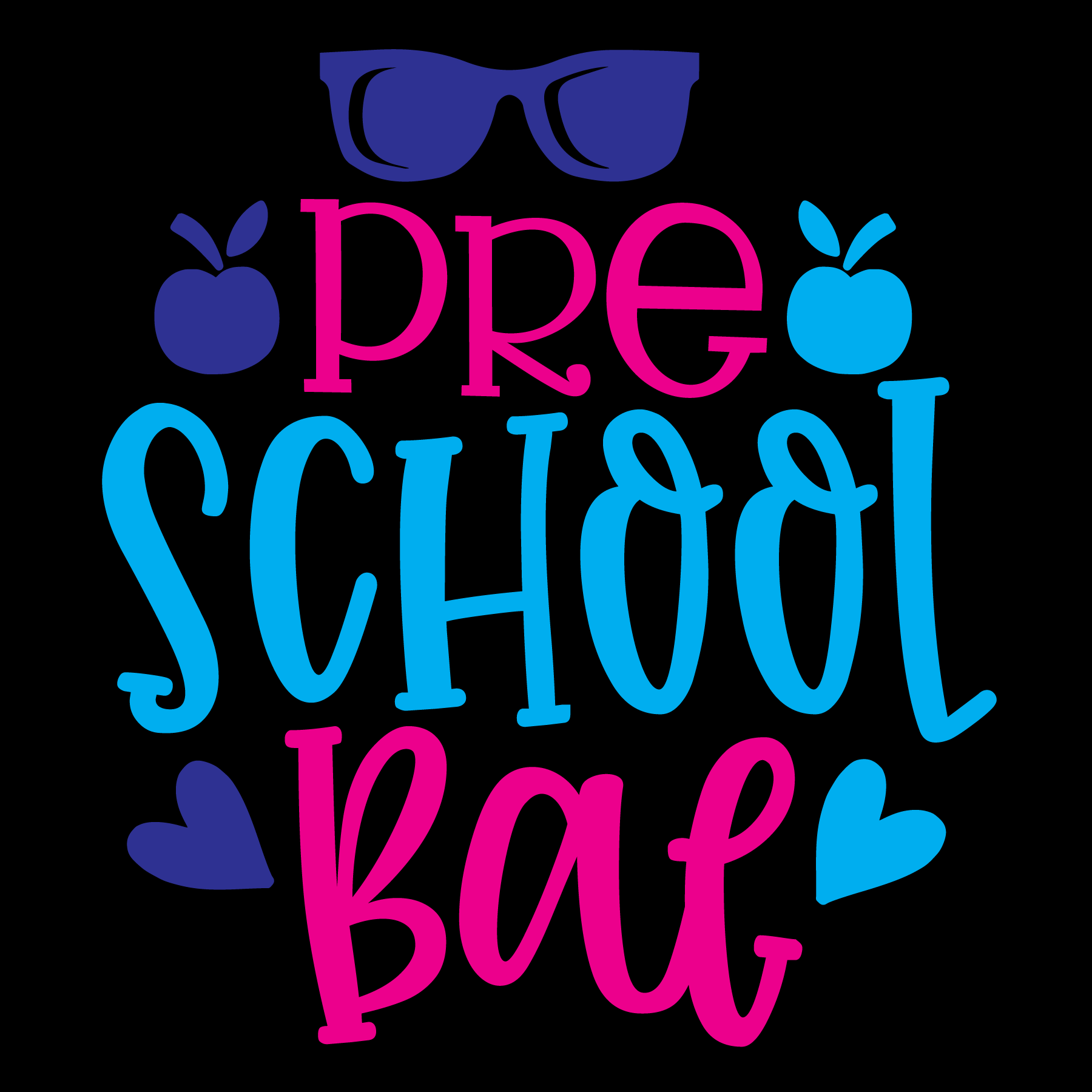 Preschool Bae Graphic Tee (Black version)