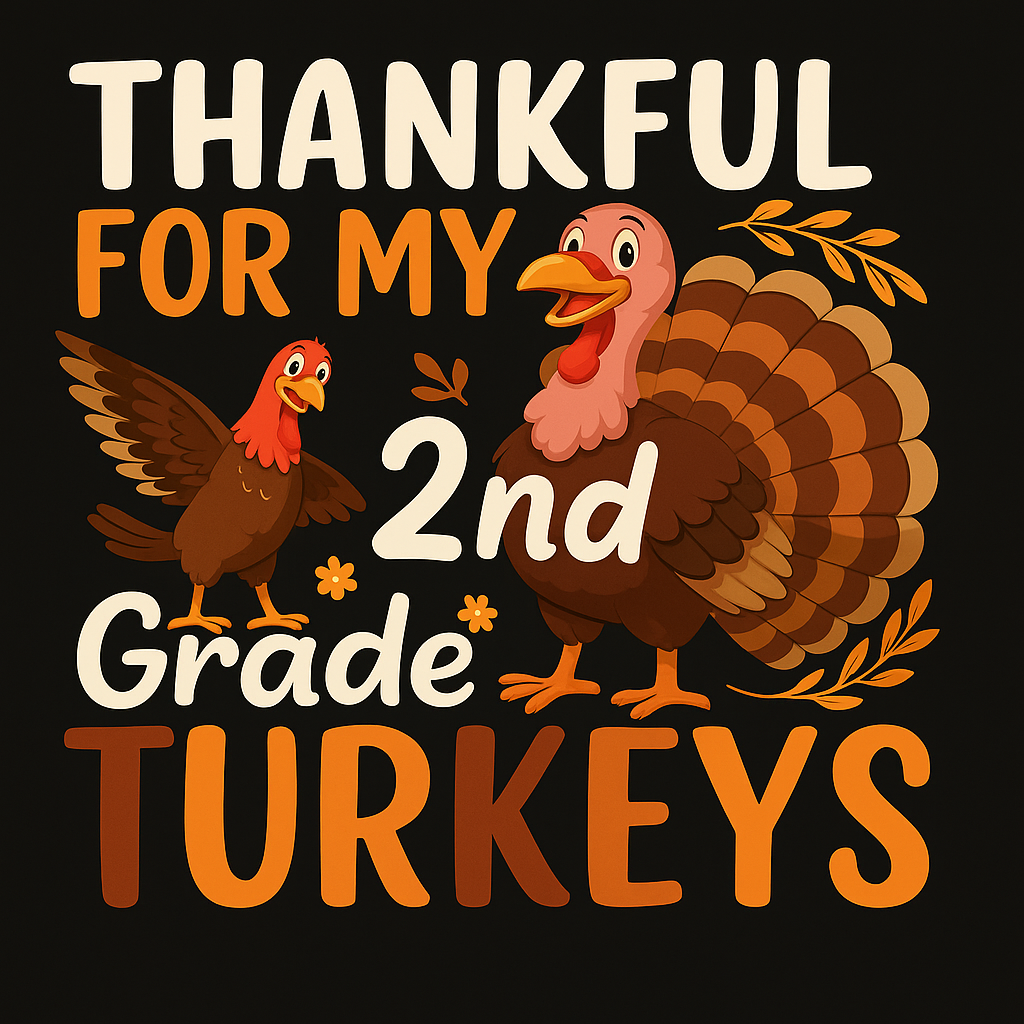 Thankful Turkey T-shirt (Black)