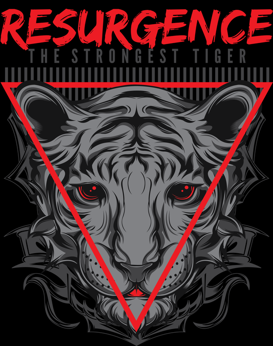 Resurgence Tiger Graphic Tee (White)
