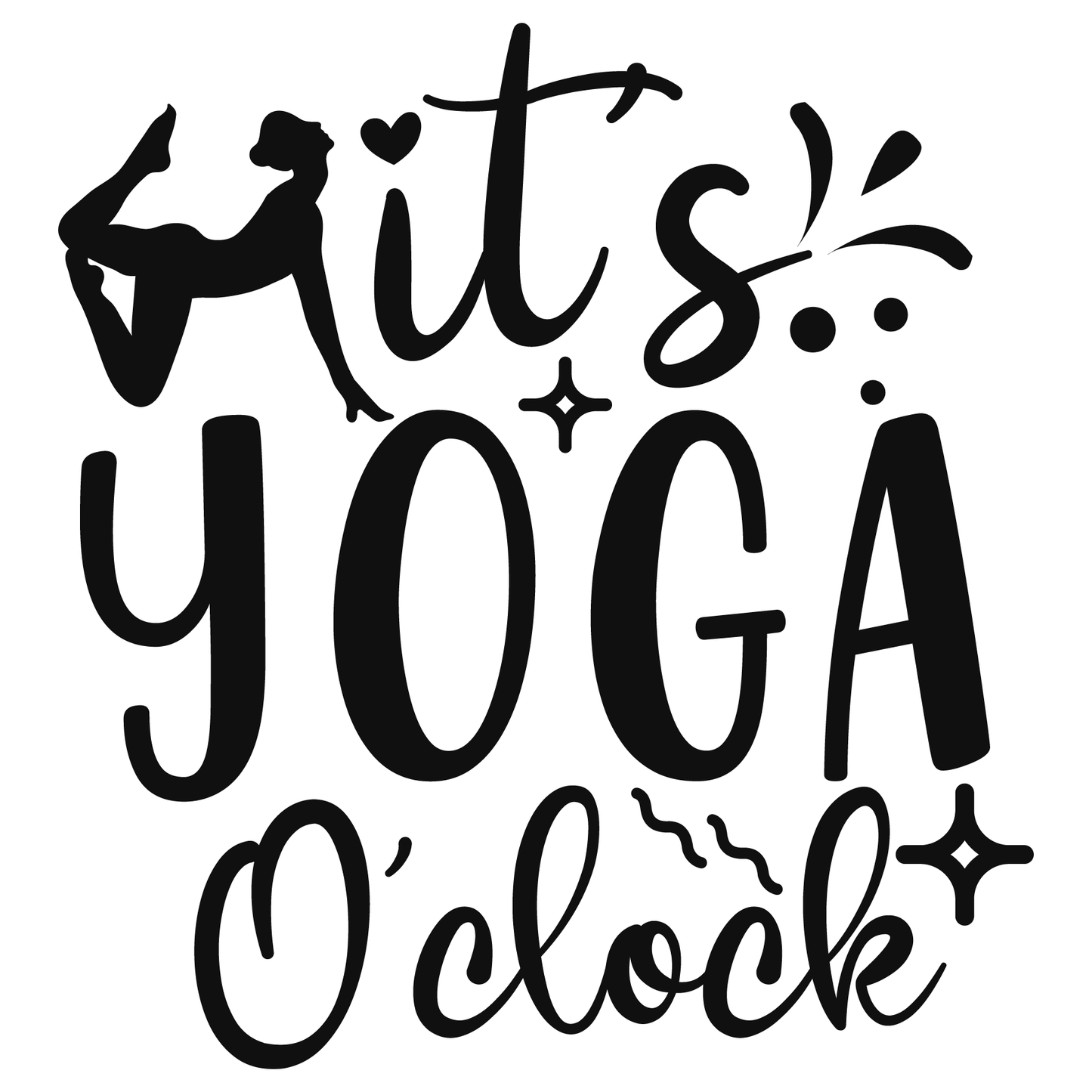It's Yoga O'clock T-shirt (White)