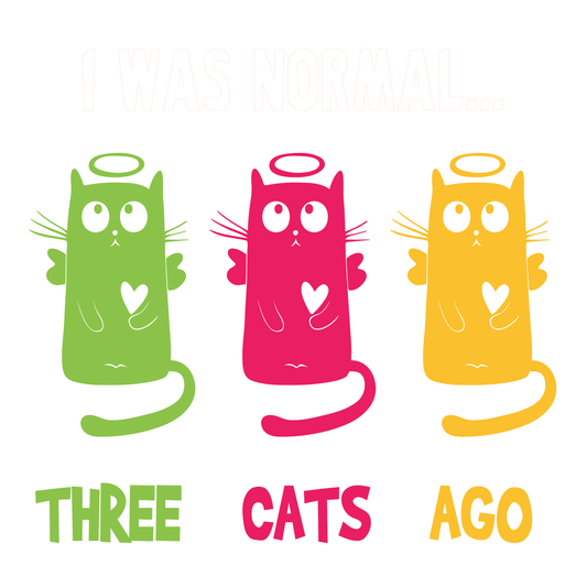 Three Cats Ago T-shirt (White)