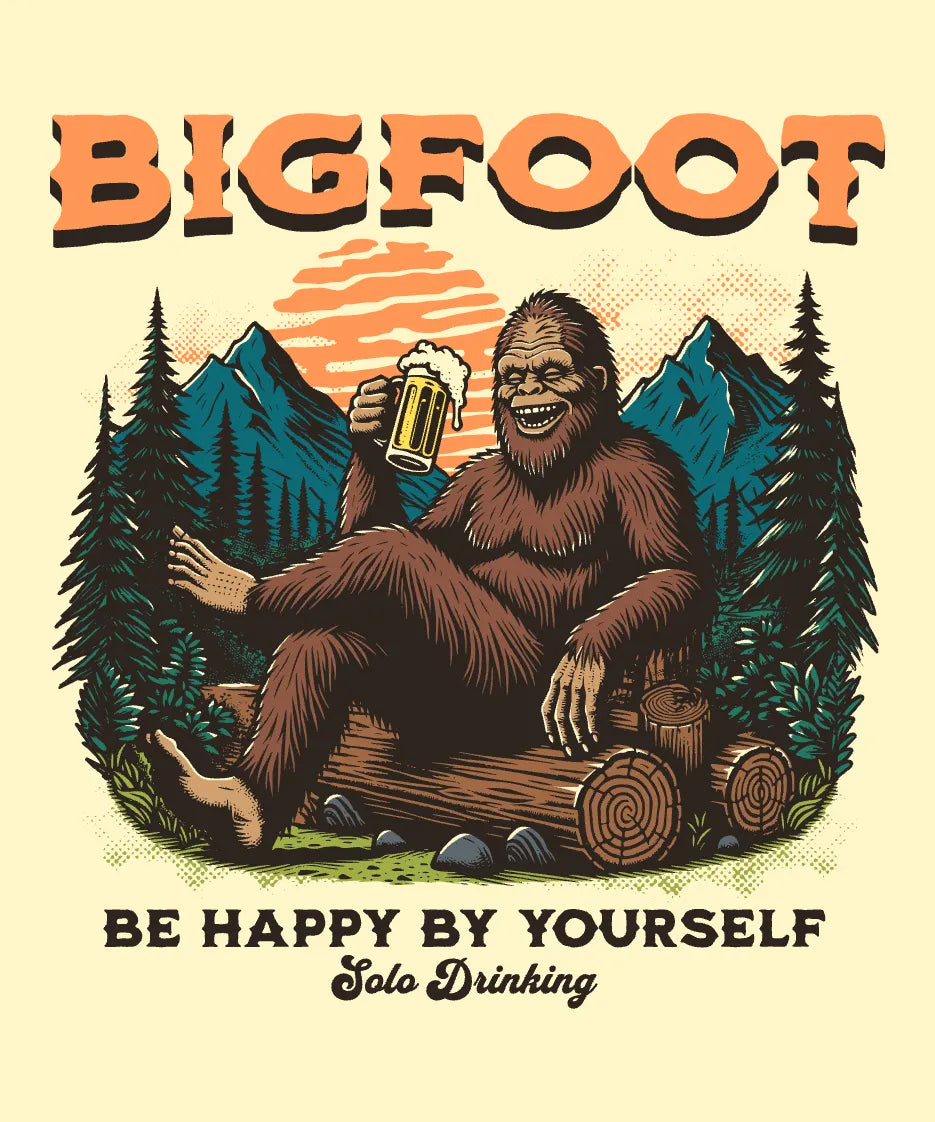 Bigfoot Solo Drinking T-shirt