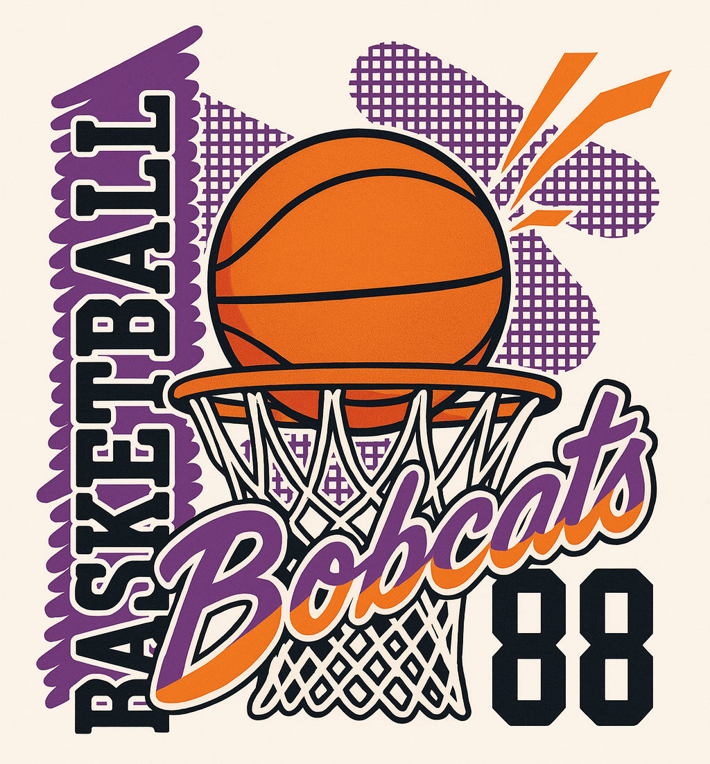 Basketball Bobcats Graphic Tee