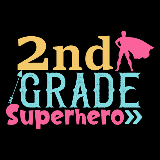 2Nd Grade Superhero Color- Tee