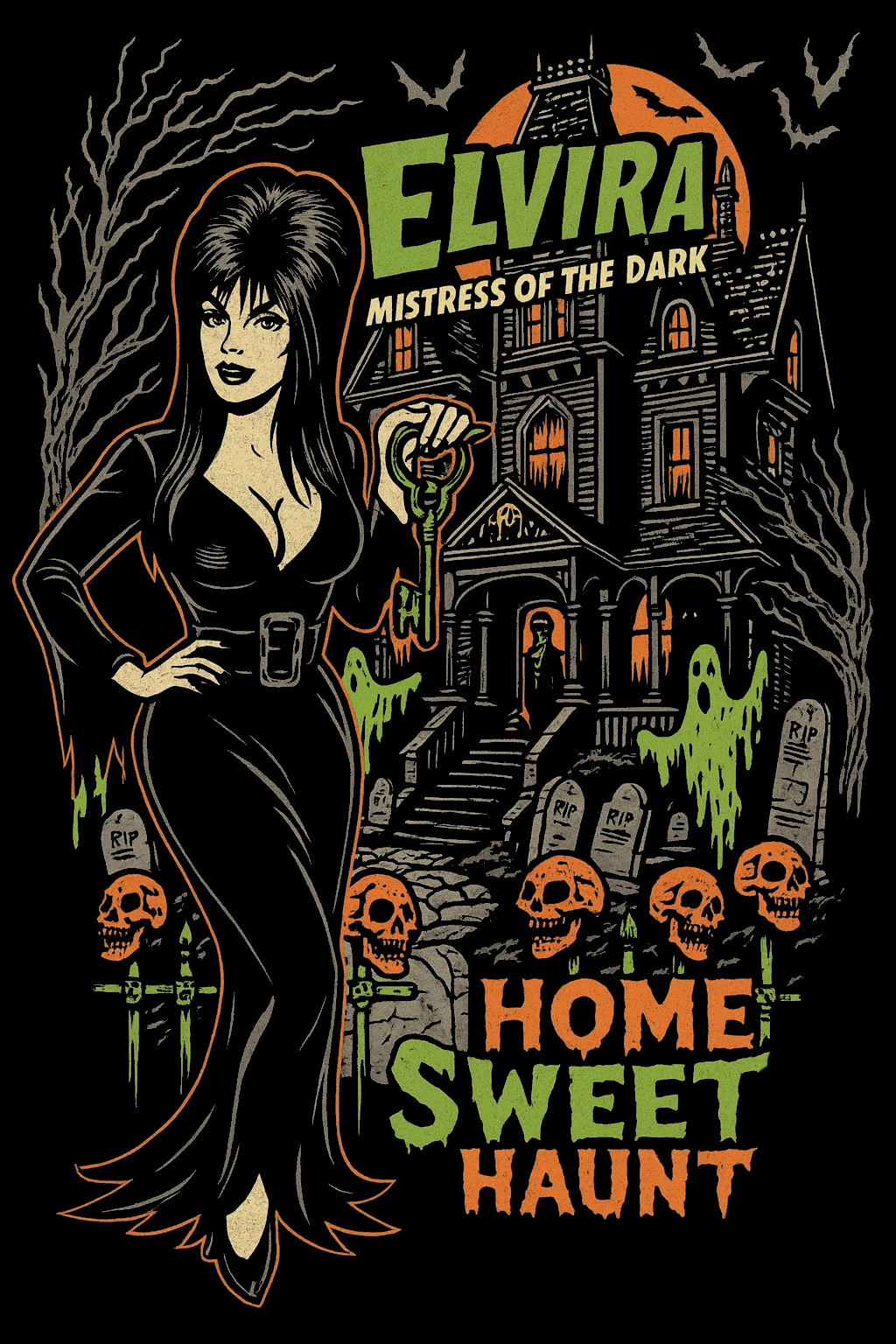 Home Sweet Haunt Gothic Manor Tee (Black)