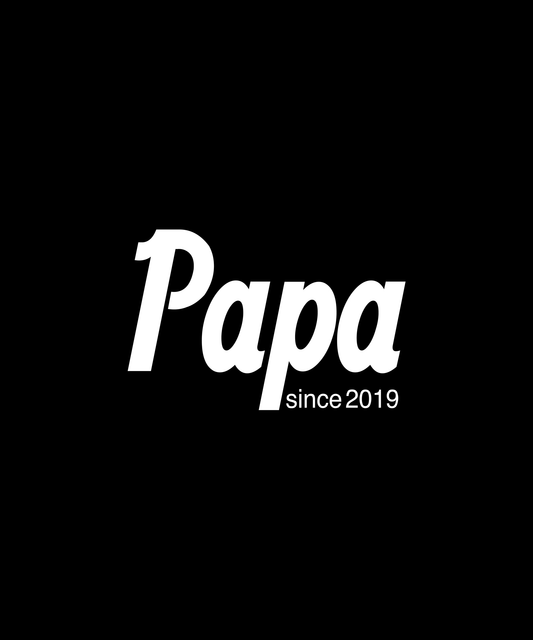 Papa T-shirt With Established Date (Black)