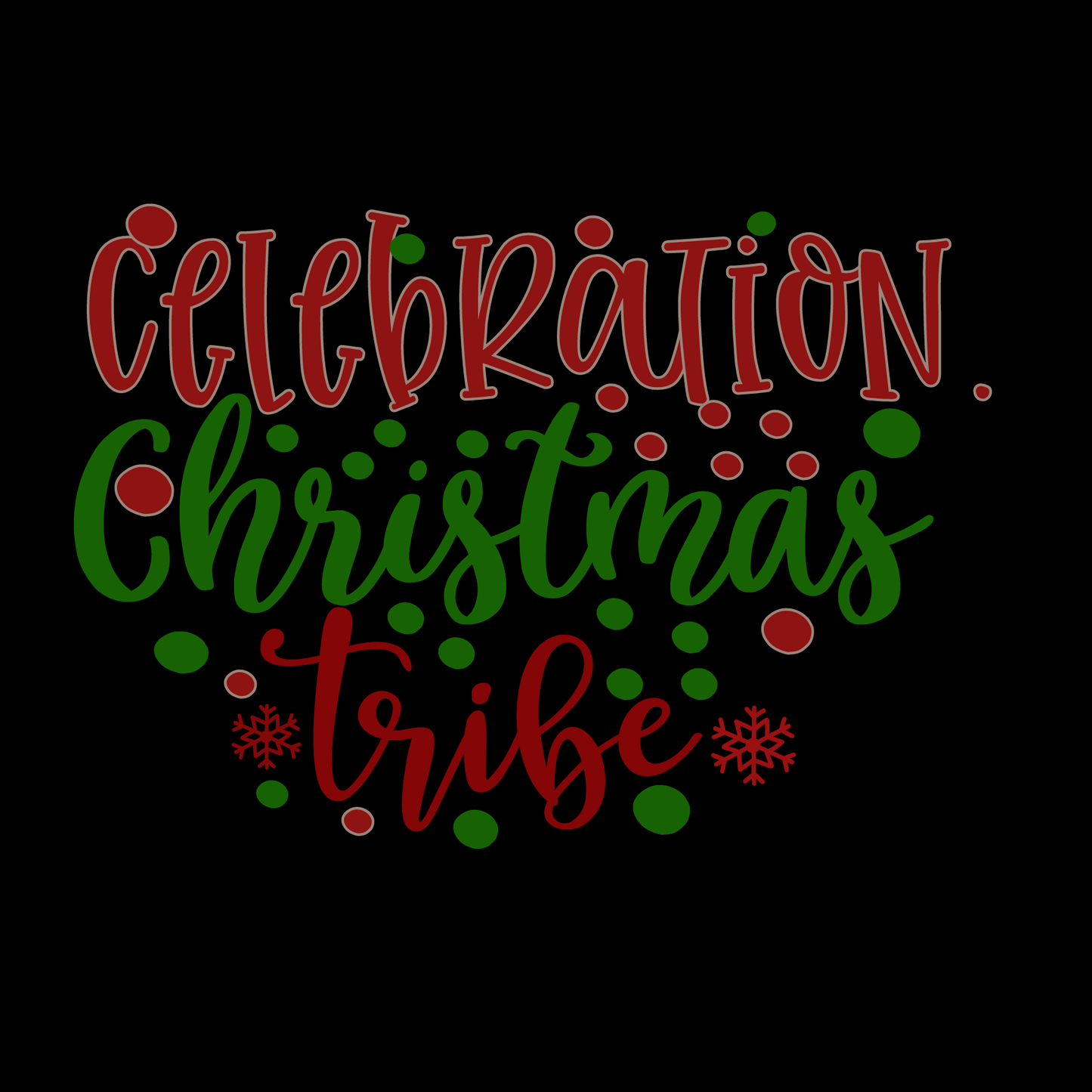 Christmas Celebration Tribe T-shirt (White)