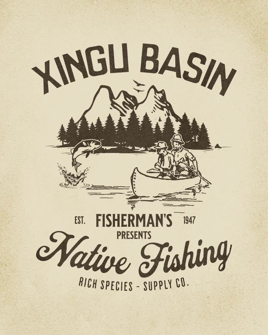 Xingu Basin Native Fishing T-shirt