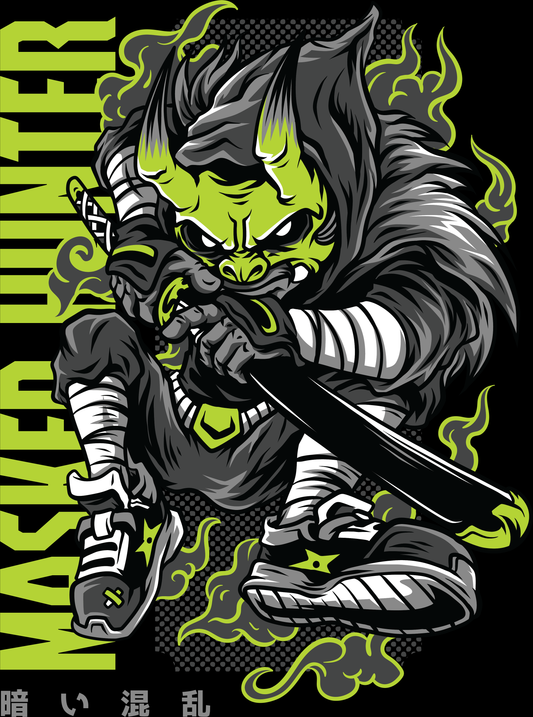 Fierce Warrior Graphic Tee (White)