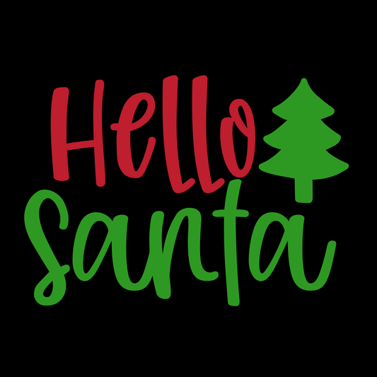 Festive Santa Greeting Tee (White)