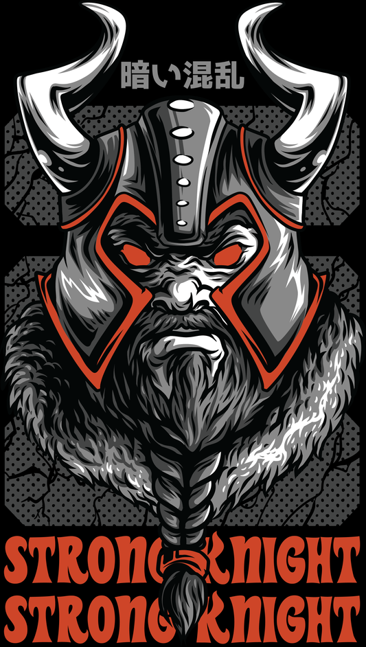 Strong Knight Graphic T-shirt (White)