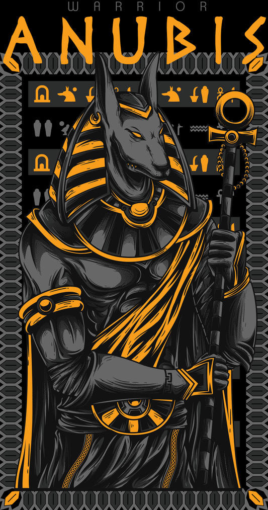 Warrior Anubis Graphic Tee (White)