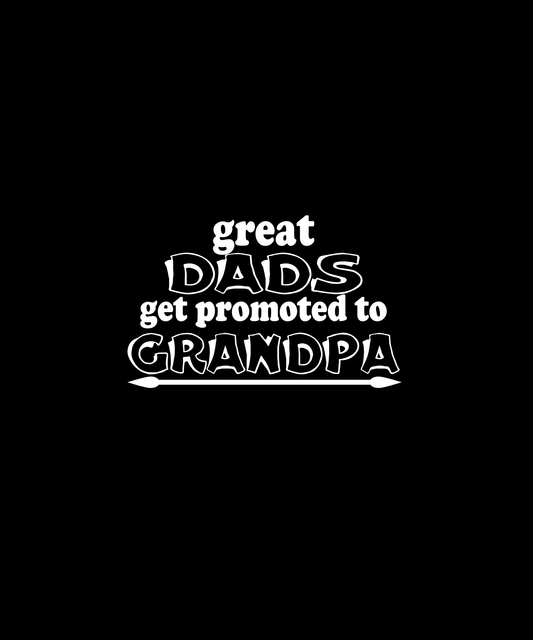 Promoted To Grandpa T-shirt (Black)