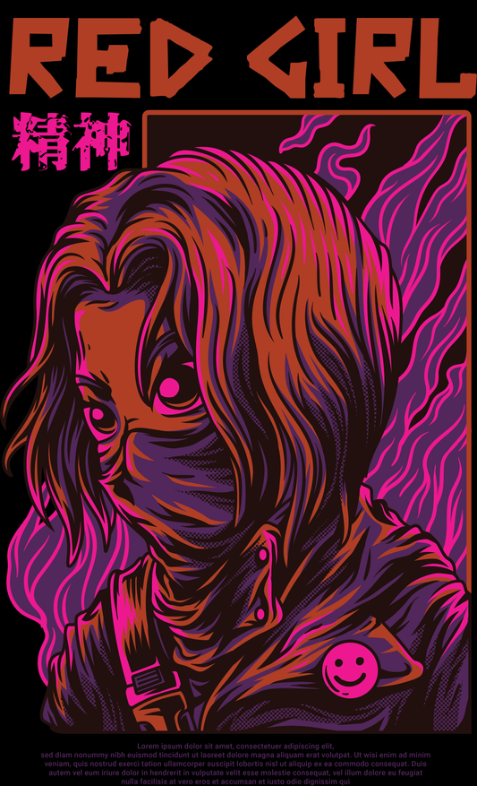 Vibrant Graphic T-shirt Design (White)