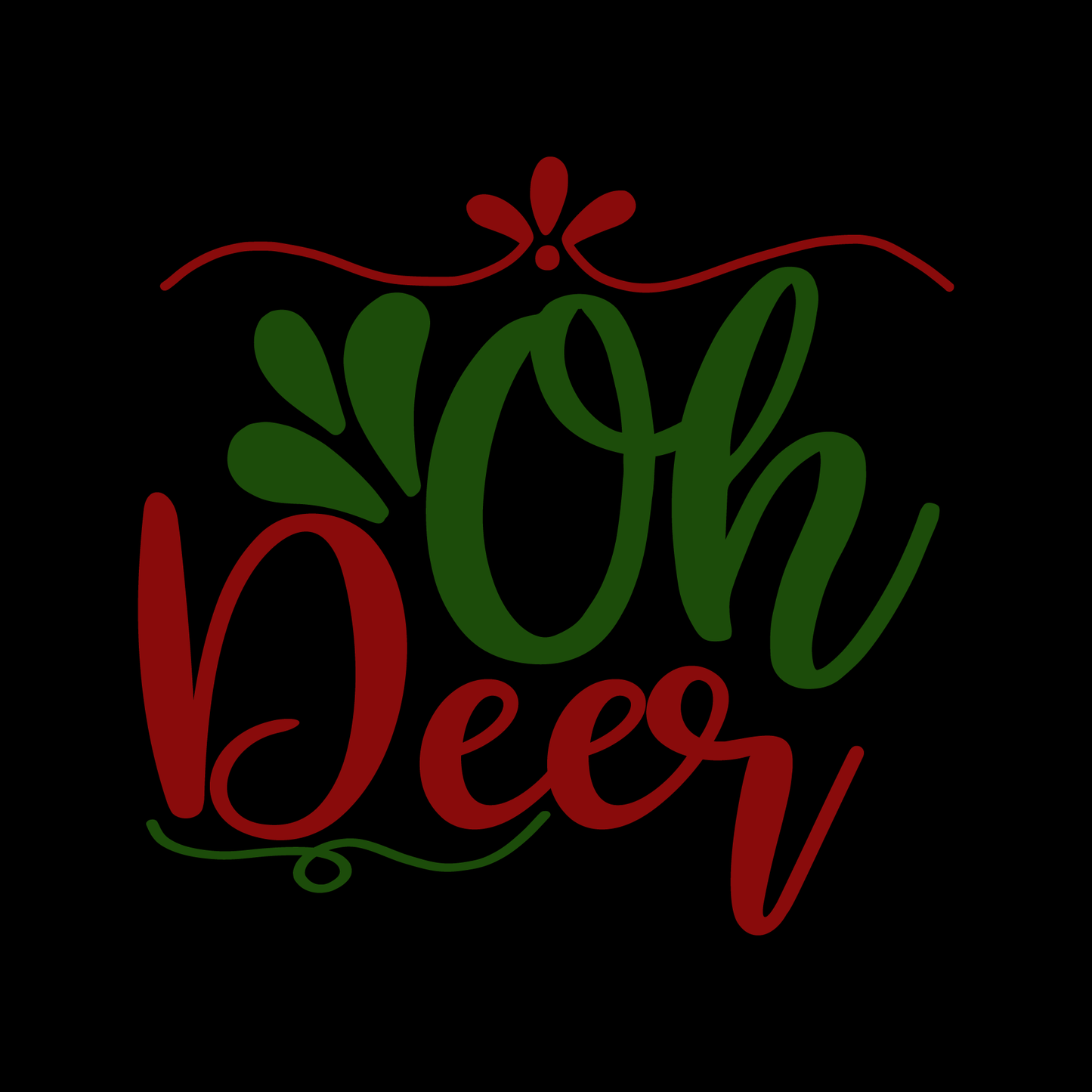 Oh Deer Holiday T-shirt (White)