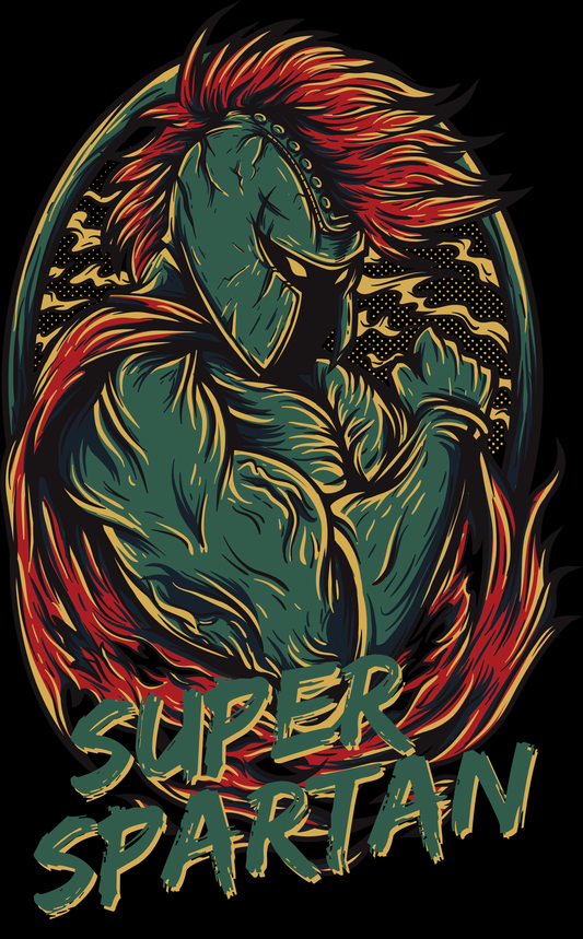 Super Spartan Graphic Tee (White)