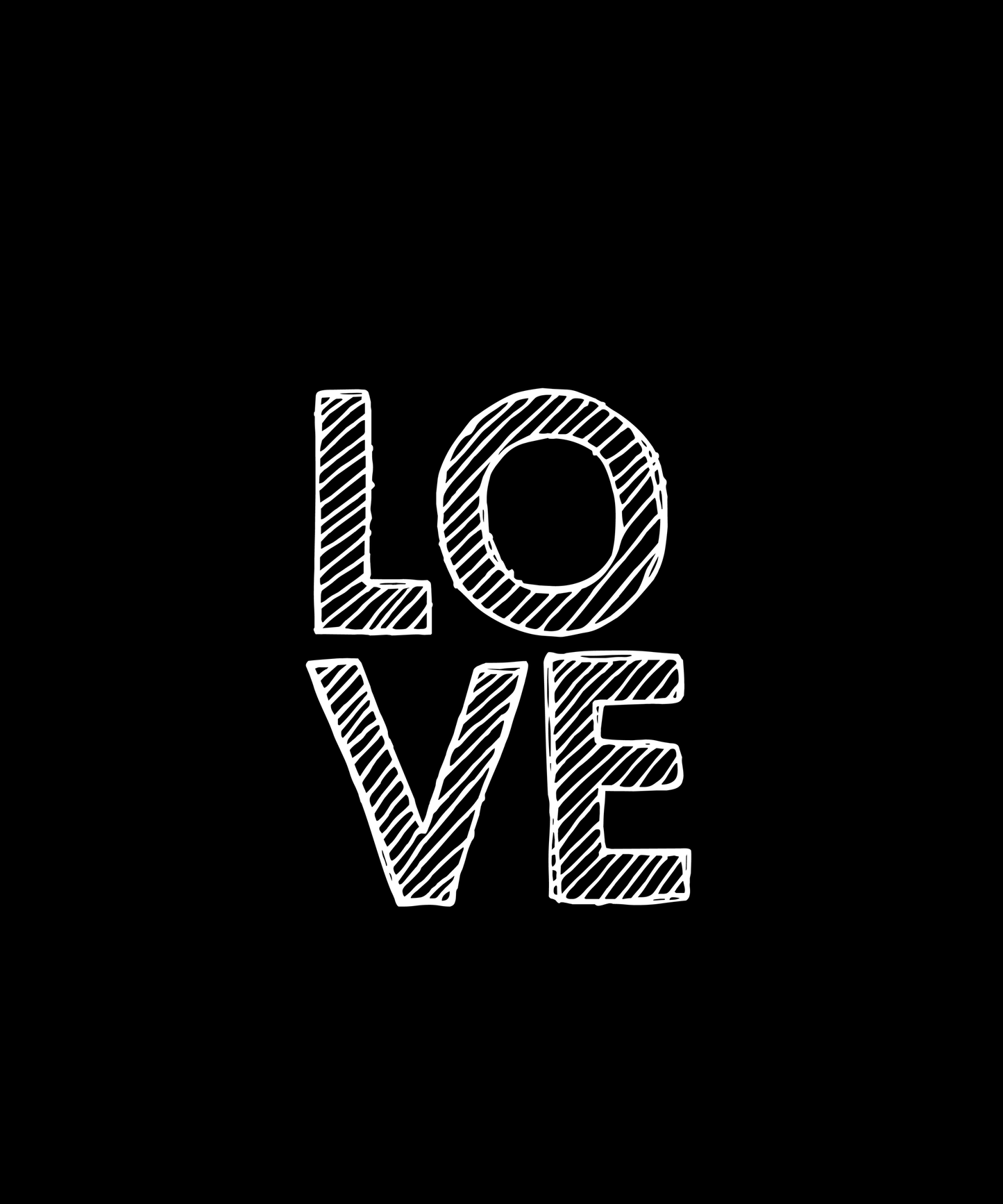 Stylish Love Graphic Tee (Black)