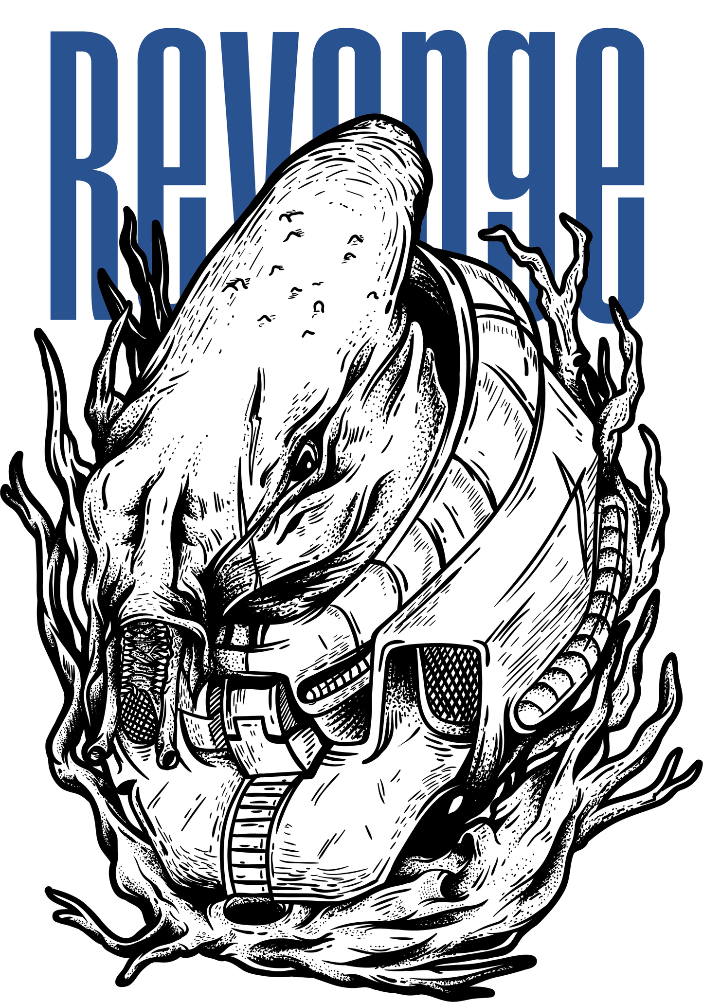 Revenge Graphic T-shirt (White)