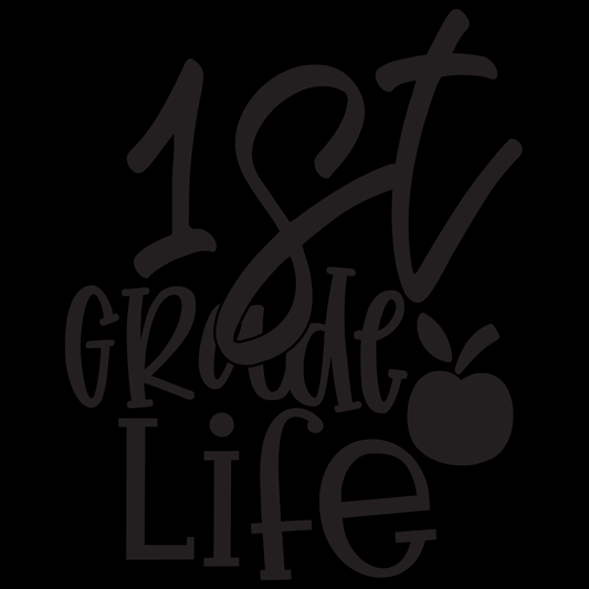 1St Grade Design Black- Tee