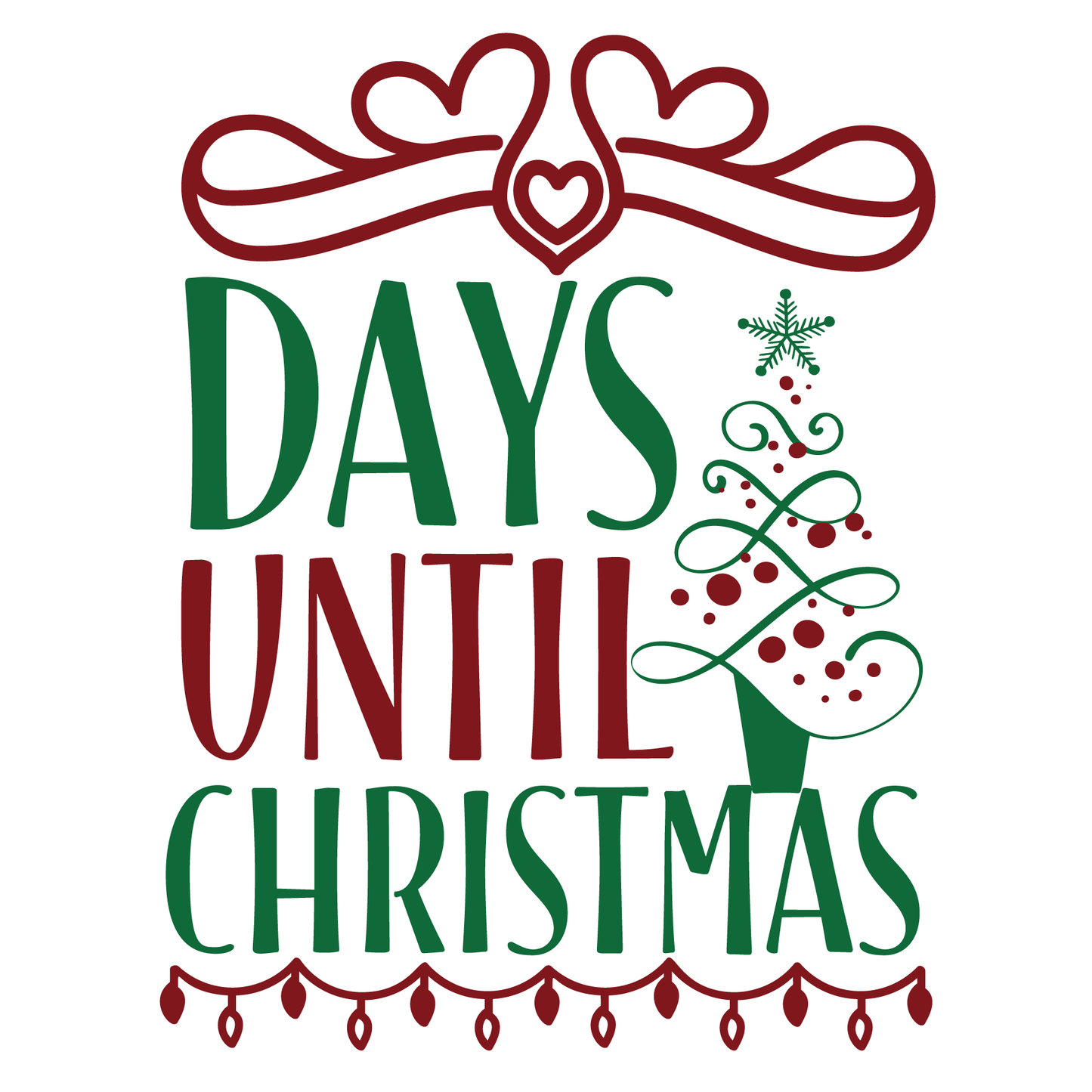 Countdown To Christmas T-shirt (White)