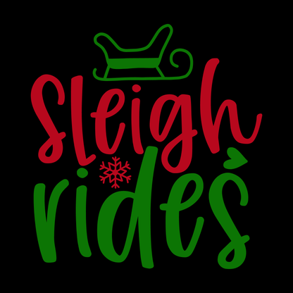Sleigh Rides Holiday T-shirt (White)