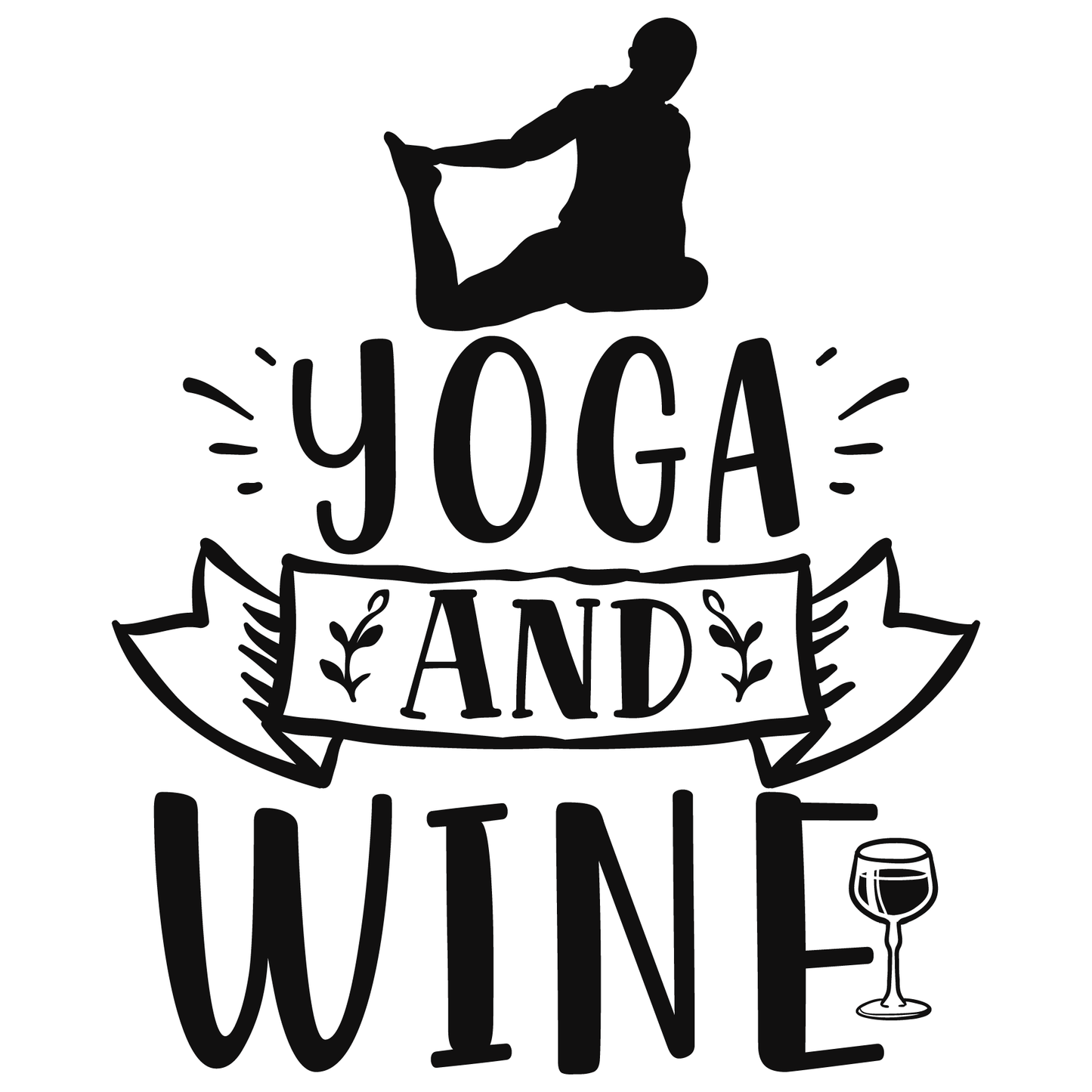 Yoga And Wine T-shirt (White)