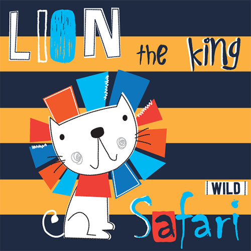 Playful Lion Safari T-shirt (Black)