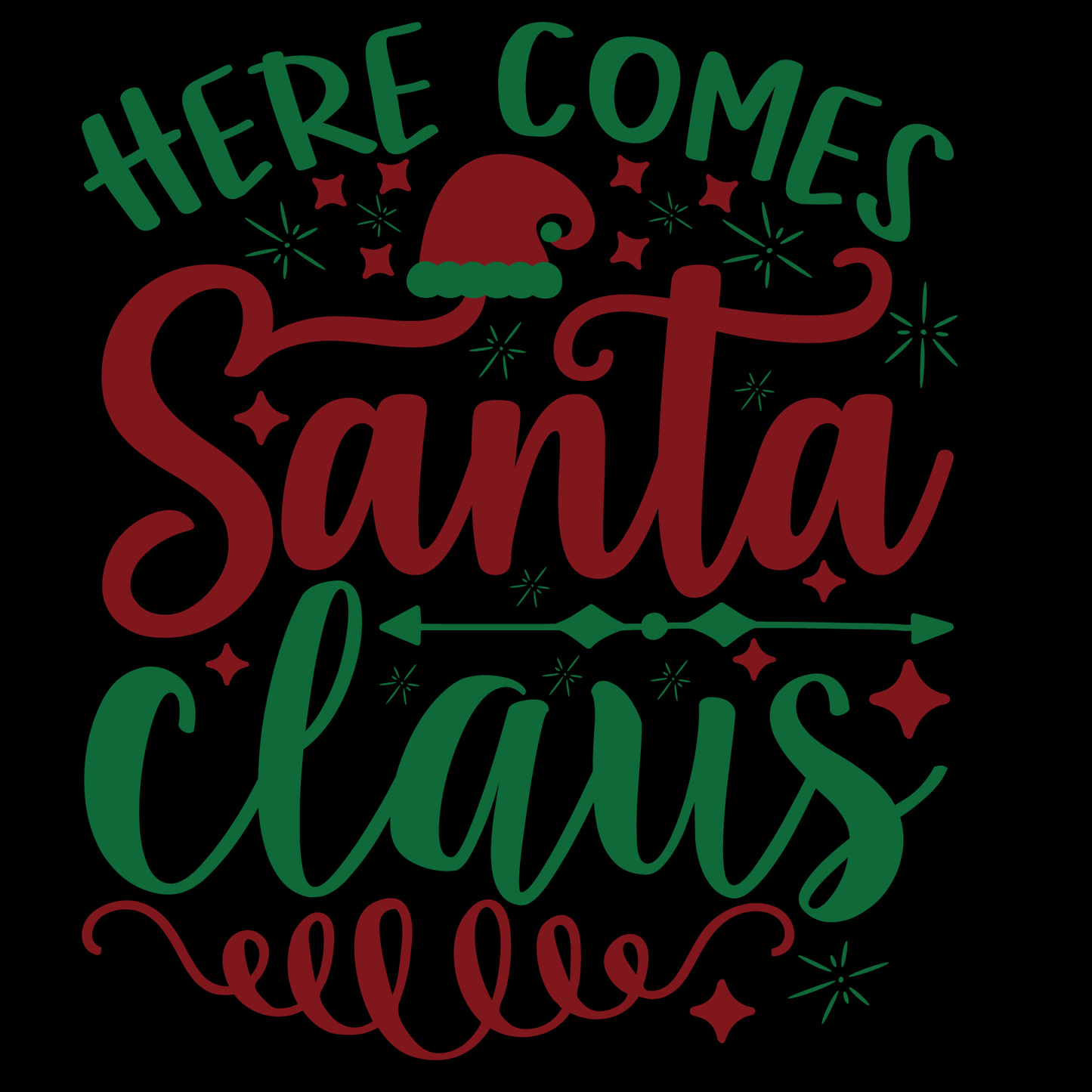 Here Comes Santa Claus T-shirt (White)