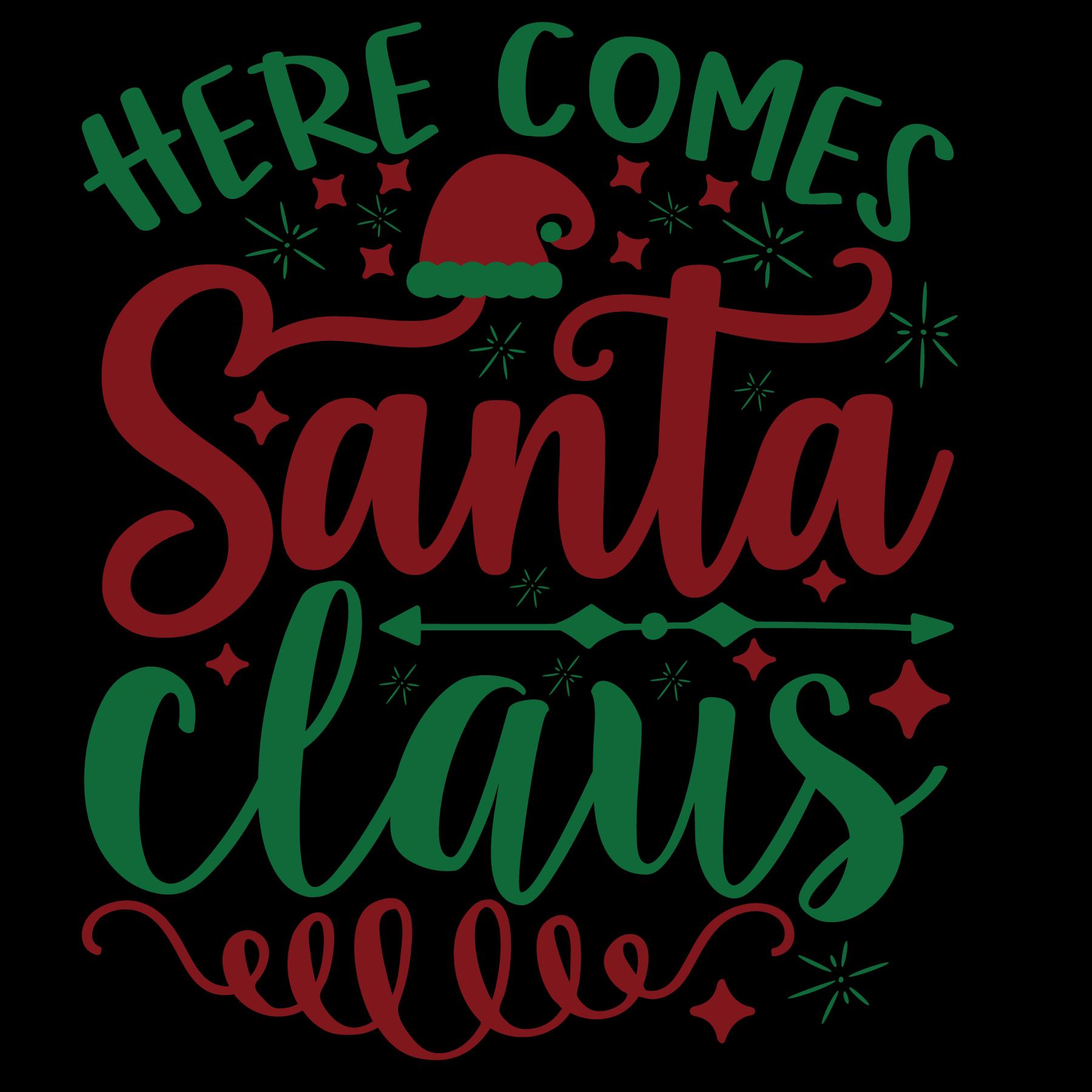 Here Comes Santa Claus T-shirt (White)