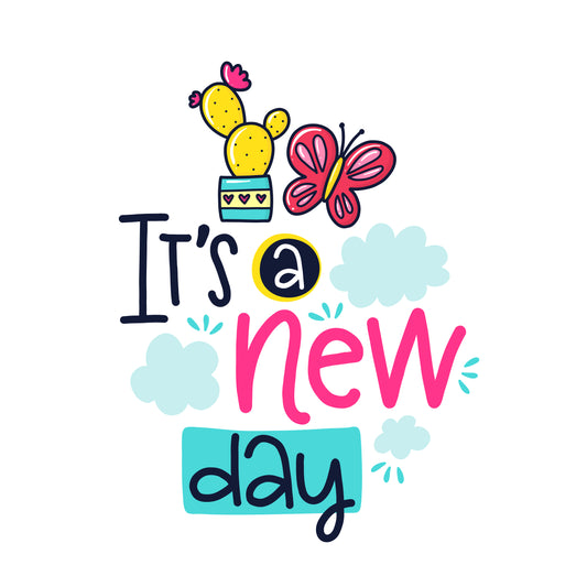 New Day Inspirational T-shirt (White)