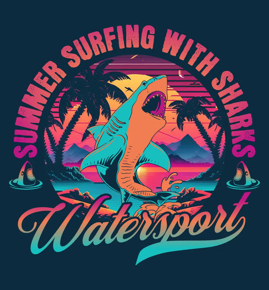 Surfing With Sharks T-shirt