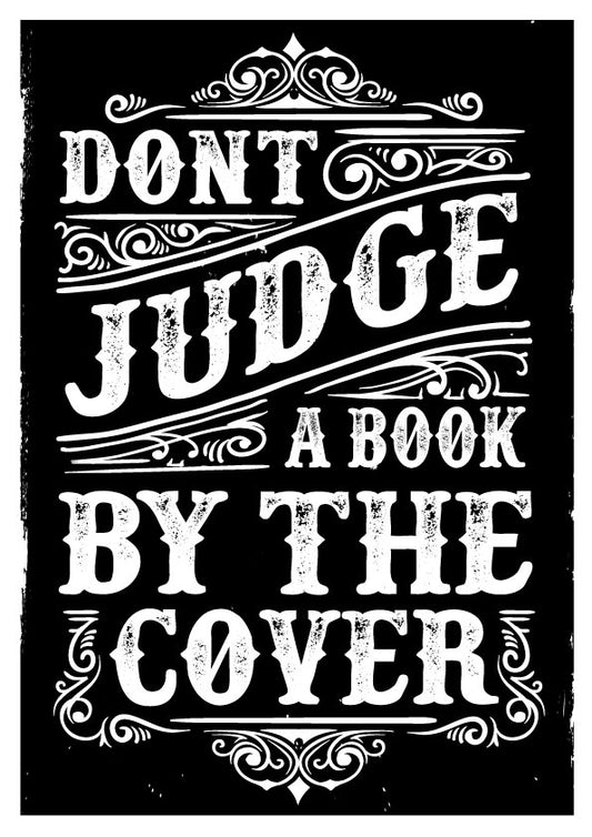 Don't Judge A Book T-shirt (Black)