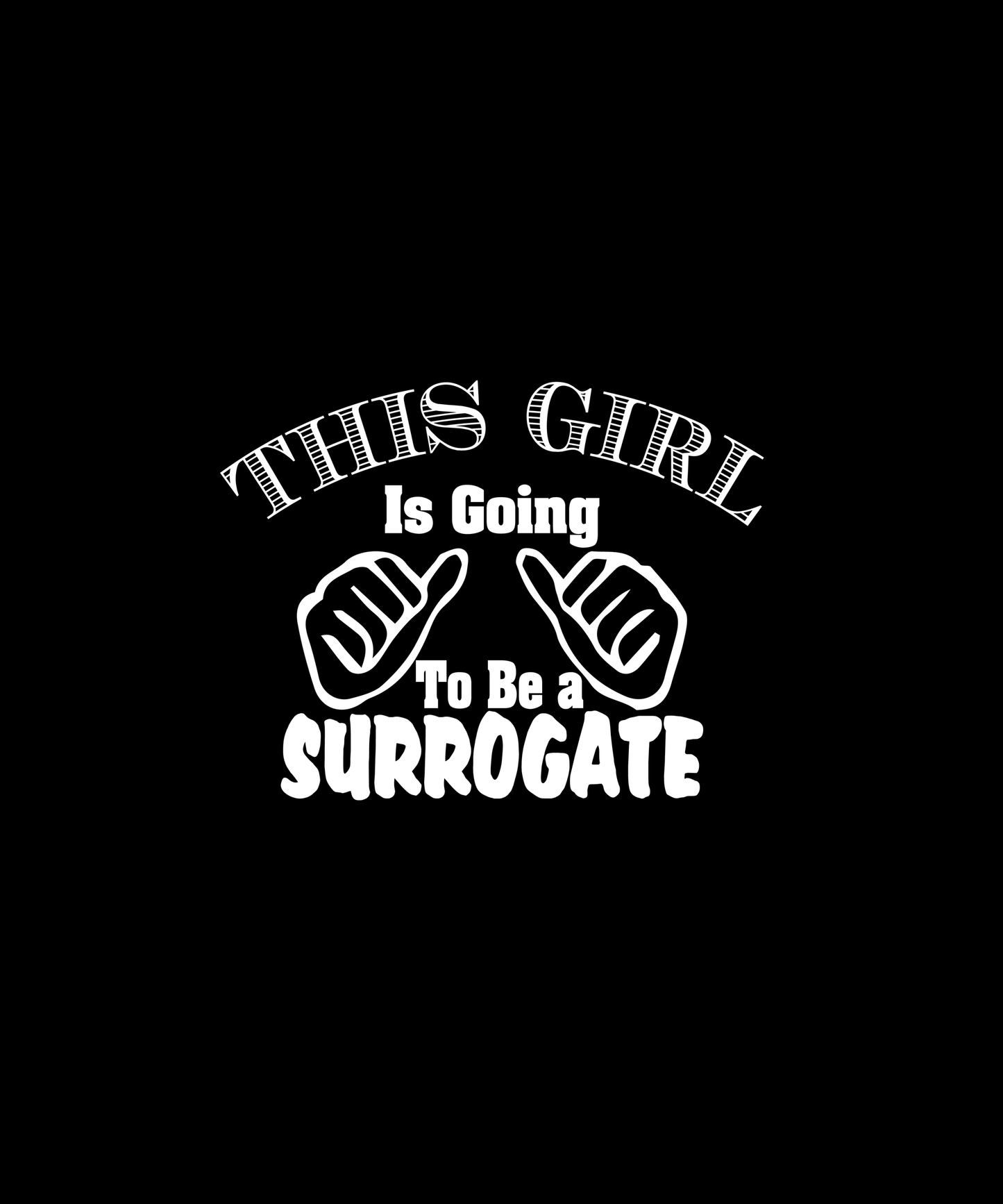 Surrogate Announcement T-shirt (Black)