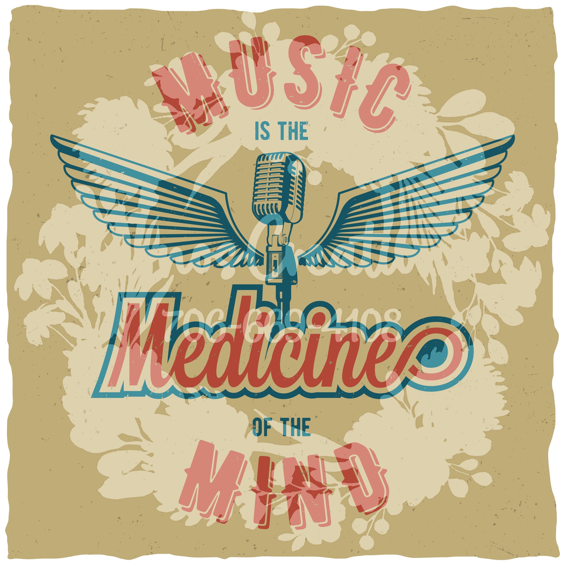 Music Is The Medicine T-shirt (Black) [WM v1 92769508] [WM v1 c0ce459a]