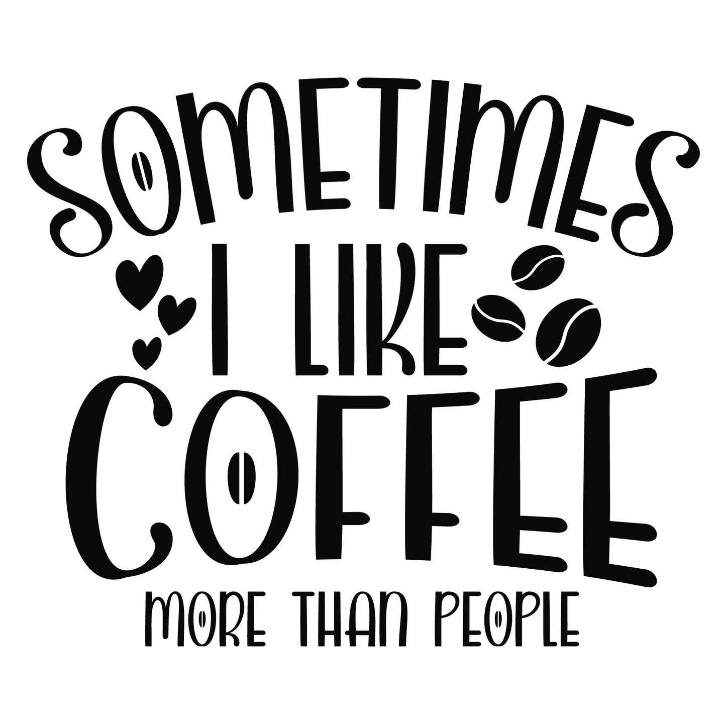 Coffee Lover's Fun T-shirt (White)