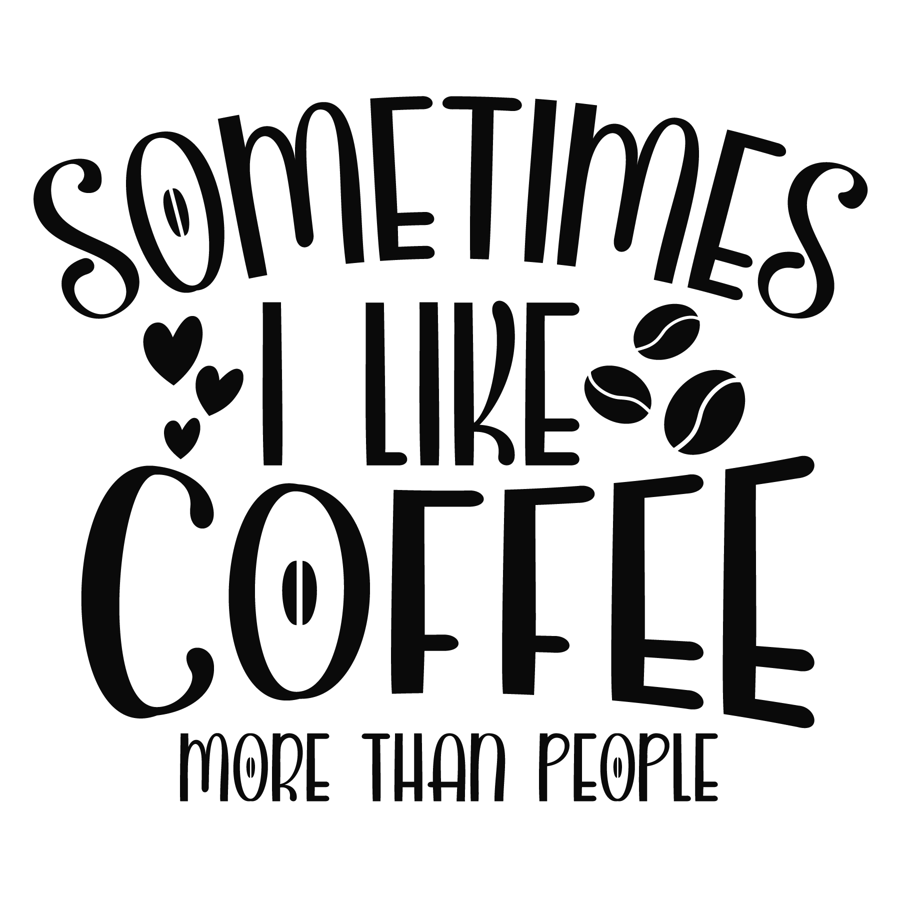 Coffee Lover's Fun T-shirt (White)