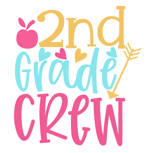2nd Grade Crew- Tee (White)