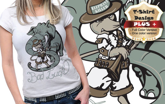 Elephant Killer Graphic Tee (White)