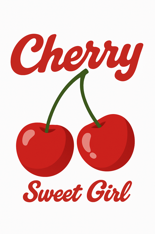 Cherry Sweet Girl T-shirt (White)