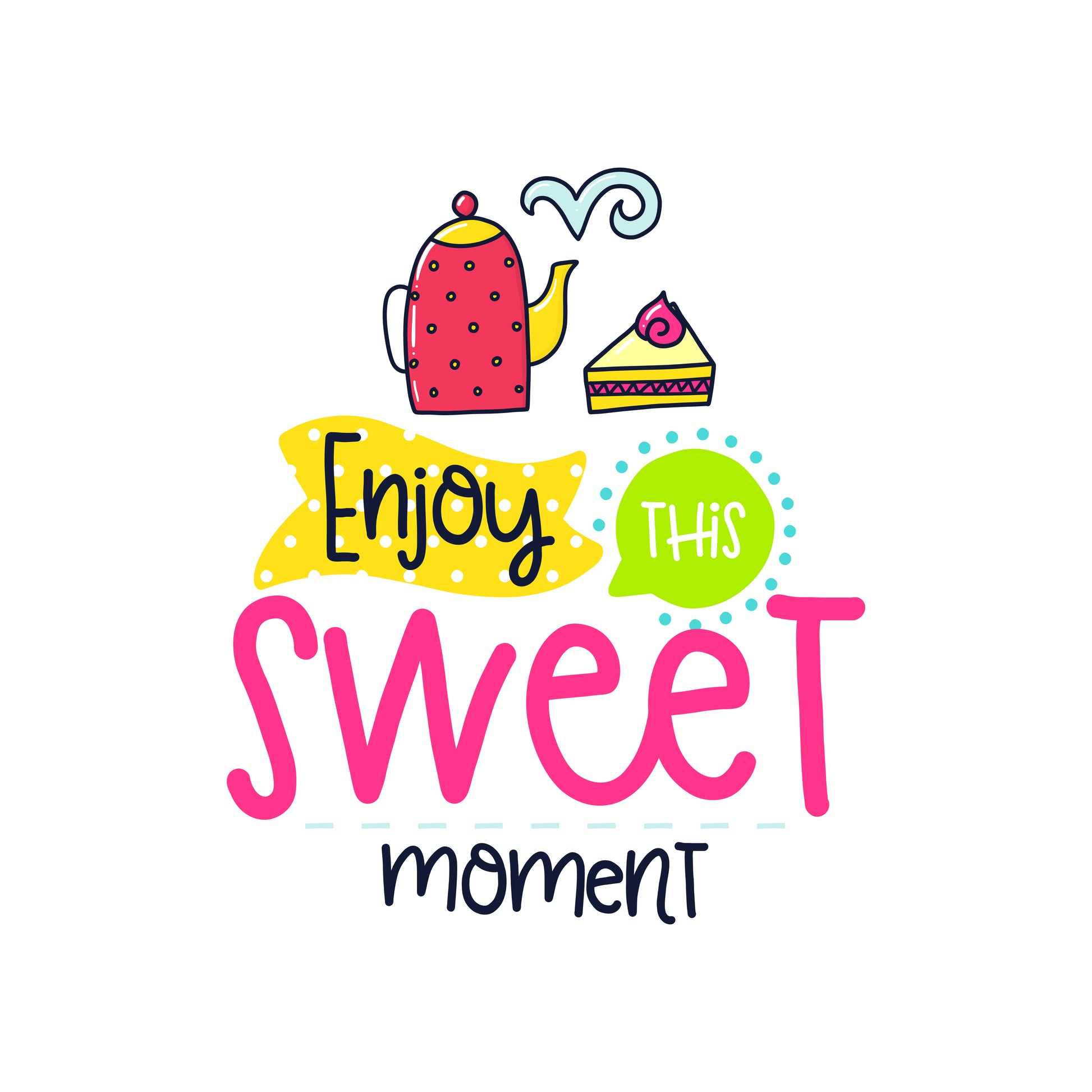 Enjoy This Sweet Moment T-shirt (White)